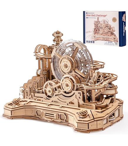 ROKR Puzzle 3D Voiture De Course Mécanique En Bois LK505 - Maquette à Remonter Avec Engrenages, Sans Pile - Cadeau DIY Adulte Enfant Passionné Mécanique