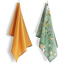 Set 2 Strofinacci Guzzini In Cotone E Lino - Canovacci Assorbenti Con Gancetto, Lavabili A 40° - Foto 9