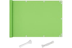 QINGLV Pantalla para Balcón Jardín Protección De Privacidad 70x200cm Lona De Protección para Balcones Y Terrazas Protección UV Opaca Tela Balcon Privacidad para Jardín Balcón Terraza -Verde