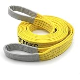 DOJA Barcelona Flat Polyester Slings - 3T - 2 m - Robust, Load Sling, Versatility in Applications, Double Band Flat Loading S