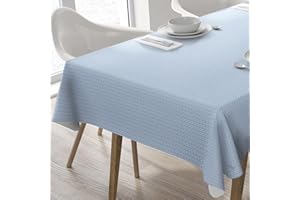 HOME DIRECT Obrus ceratowy, zmywalny, prostokątny, 140 x 200 cm, niebiesko-szary