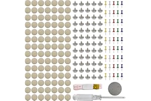 JJZGPP 100 Stück Dachhimmel Reparatur Set, KFZ Reparatur Nieten, Universal Auto Dach Nieten mit 100 Stecknadeln 1 Schraubendreher 1 Maßband, Autohimmel Reparieren für Alle Autos（Beige）