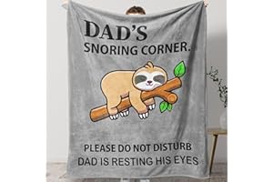 KAAYEE Dad Christmas Birthday Gifts, Blanket Presents for Daddy on Valentines Fathers Day from Daughter Son (60 X 50 Inch Flannel)