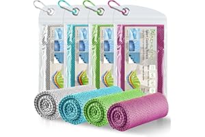 NACHLYNN Kühlendes Handtuch 100 x 30 cm Kühlend Mikrofaser Handtuch Gym Handtuch Eiskalt Kühlen Handtuch Cooling Towel für Fitness Sport Reise Yoga