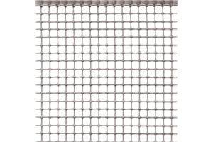 Tenax Quadra 10 Plata 0,50x5 m, Malla de Plástico Protectora Multiuso para Balcones, Vallas y Cercados