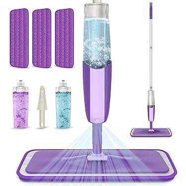 Dweilkoppen Vervanging, Kleur Gecodeerde Zelfdraadtrekkende Stopcontact Katoenen Dweilkop Nr.12 PY (Blauw, Verpakking van 5