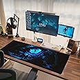 Ice Dragon Eye Mouse Pad Extended Large Gaming Mousepad XL Big Long Oversized Desk Mat Stitched Edges 31.5 X 11.8 Inch for Home Office