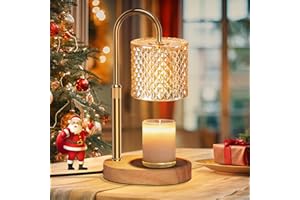 WUEAOA Candle Warmer Lamp, Timer and Dimmer, Adjustable Height Electric Candle Warmer, 4-Level Brightness Control, Gift for Mom