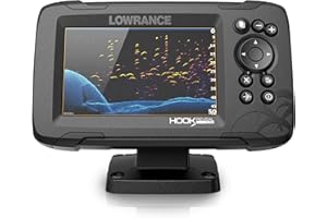 Lowrance Hook Reveal 9 Fish Finder 9 Inch Screen with Transducer and C-MAP Preloaded Map Options