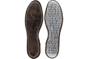 GREEN FEET GreenFeet Einlegesohlen aus echtem Lammfell mit Aluboden, Gr. 36-47, Damen, Herren, extra warme Füße mit gratis 5h Wärmebooster, nachhaltige Wärmesohlen, Wintersohlen (37 EU)
