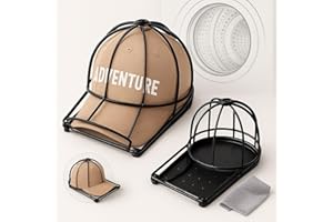 FANWINKJ Lot de 2 supports pour casquettes de baseball - Pour lavage à la main et lave-vaisselle - Cadre de lavage pour chapeaux pour sécher - Protège la forme - Ne convient pas pour les camionneurs