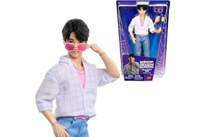 Mattel KPop Demon Hunters Saja Boys Jinu modedocka | Med "Soda Pop"-scenlook, 2 tillbehör, inspirerad av filmen, JRN38