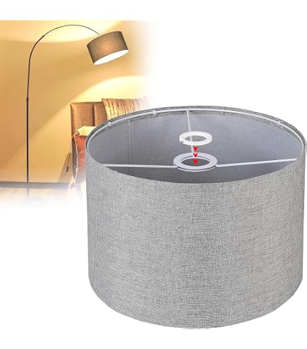 Paralume In Bambù Morbuy Con Stampa Marmo, Diametro 30 Cm, Stile Vintage - Colore Nero Per Lampada Da Tavolo O Sospensione