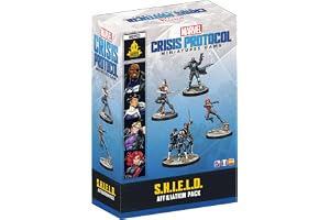 Asmodee, Marvel: Crisis Protocol – S.H.I.E.L.D., Affiliationspaket, EN-version, Expansion för 2 spelare ålder 14+ med en spel
