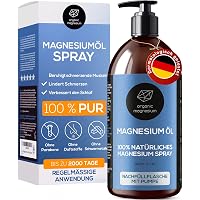 Magnesiumöl 1 Liter Vom Toten Meer – Reines Magnesium-Chlorid Mit Sprühflasche Für Körper & Entspannung