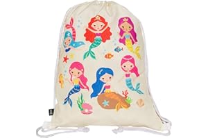 HECKBO Dziewczęca torba gimnastyczna 40 x 32 cm, nadruk z obu stron, nadaje się do prania w pralce, nadaje się do uprawiania sportu, szkoły, na czas wolny, do przedszkola, w podróży