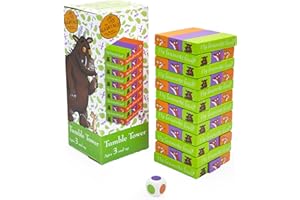 Robert Frederick - Gruffalo Tumble Tower Game - Wooden Set With Dice - Fun for Kid's to Learn Hand and Eye Coordination