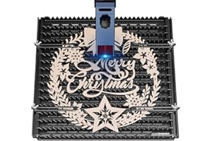 KOVEYZAO ATOMSTACK F3 Matrix-Arbeitstisch mit Befestigungen, 460*425mm Laserbett für Lasergravierer, abnehmbare faltende Laserschneidplatte für Schreibtischschutz und glatte Schneide (F3 Matrix Schutzplatte)