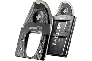 MNMZD Wszechstronne narzędzie szwajcarskie w poręcznym formacie karty kredytowej, ostry mały nóż, stabilna agrafka i dwie szpilki I do portfela, Slim Wallets, zoptymalizowane pod kątem I-CLIP