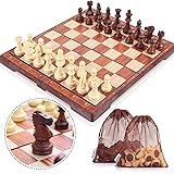AGREATLIFE Königliches Schachspiel aus Holz handgefertigt