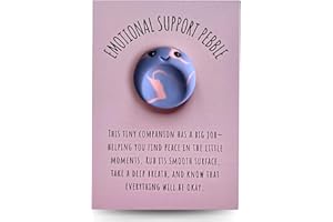 SACRED NEST Emotional Support Pebble | Charming Handmade Worry Stone Age 5+, Cute Pocket Hug Gift | Anxiety Relief for Kids & Adults | Crafted in the UK - Mental Health Gifts to Bring Peace - Purple Swirl