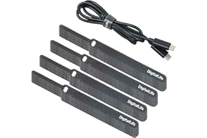 DigitalLife Reusable Cable Straps Ties with Self Hook and Loop - 12 x 120mm, 30pcs