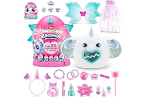 Rainbocorns Eggzania Fairy Mania Elephant (Flippity-Boo) by ZURU, Plush Toy, Collectible Plush, Surprise Eggs, Wearable Accessories, Toys for Girls (Elephant)