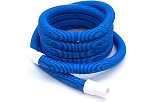 HAFIX® Pool Schlauch Ø38mm Saugschlauch 7,5m Ersatzschlauch Poolsauger 38 mm Durchmesser in blau. Pool Schwimmbadschlauch inkl. 2 vorgeformte Muffen.