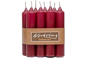Nordring 8 Stück Stabkerzen rot 2,2 x 11 cm hoch