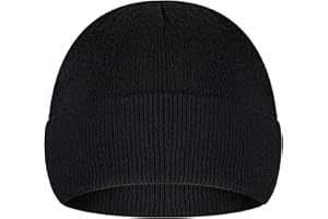COMNICO Dzianinowa czapka, 1 szt. czapki zimowe unisex miękka lekka wiatroszczelna czapka beanie czapka z czaszką rybak ciepła przytulna czapka kompresyjna dla mężczyzn kobiet czarny/beżowy,