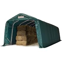 TOOLPORT 4x6 M Tenda Capannone, PVC 800, Telaio Perimetrale, Verde - Foto 8