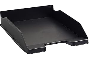 ‎EXACOMPTA Exacompta 113014D Premium Briefablage Combo Midi Eco aus recyceltem Kunststoff DIN A4. Idealer Briefkorb für Ihre Organisation. Robuster und stapelbarer Ablagekorb Blauer Engel schwarz