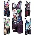 KO Sports Gear Zombie Clown Wrestling Singlet