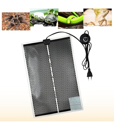 Reptiles Planet Repti Mat - Tappetino Riscaldante Per Terrari, 35W, 65x28 Cm, Con Sicurezza Termica E Dimmer