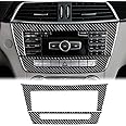 KUNGKIC for Mercedes Benz C Class W204 C220 CDI C200 C350 4MATIC Coupe Carbon Fiber Accessory Car Multimedia Center Control Frame Sticker Decal Interior Trim 2010 2011 2012 2013 (TypeA Black)