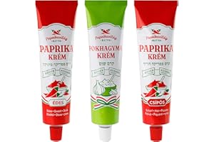 ‎CHILI-TRADE KFT. Ungarische Paprika- & Knoblauchcreme (3x160g), zertifiziert koscher, Sparpack, importiert aus Ungarn