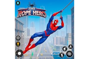 Real Flying Spider Fighting Hero 3d - Ultimate Spider Fighter Superhero vs Rope Hero Mafia City Simulator - Urban Crime City Chase Rescue Robot Games - Open World Spider Hero Man Games