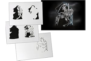 UMR-DESIGN Step by Step Airbrush Schablone AS-117 M ca 13 cm x 10 cm