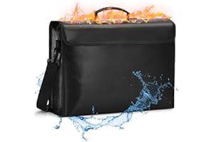 UBAYMAX Fireproof Document Bag Waterproof Silicone Coated Safe Box Large (42 x 33. 12.5cm) Fire Safe and Water Resistant Storage for Documents, Money, Jewelry, Passport and Valuables Protection