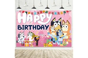 AMAZLUCK 5x3FT Backdrop, Birthday Party Decorations Photography Theme Party Supplies Backdrop, Happy Birthday Banner Background for Kids Boys Girl 11