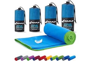 ‎FIT-FLIP Fit-Flip Mikrofaser Handtuch - kompakt, leicht und schnelltrocknend - Microfaser Handtücher - als Reisehandtuch, Sporthandtuch, Strandtuch und Badetuch groß - Fitness, Sport, Schwimmen