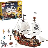 LEGO 31109 Creator 3in1 Pirate Ship Toy with Inn & Skull Island, Gift for Kids, Boys & Girls age 9 Plus Years Old with Minifi