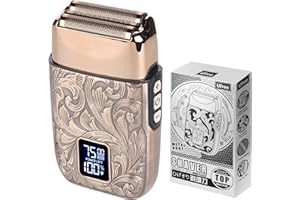 Ufree Electric Shavers for Men, Double Foil Shaver with 3 Adjustable Speeds, Head Shaver for Bald Men, Precision Hair and Beard Trimmer, Gifts for Fathers Husband