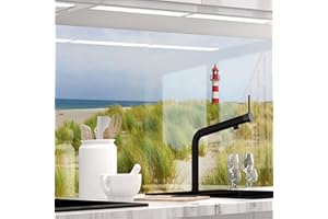 StickerProfis - Pannello Paraschizzi Cucina Adesivo da Parete, HiGloss, 1.8 mm, tutte le superfici - MARE DEL NORD - (NORDSEE) PREMIUM 60 x 80cm
