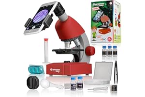 Bresser 8851300E8G000 microscopio (40x-640x) roja