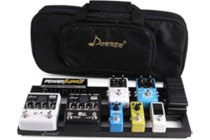 Donner DB-2 Portable Aluminum Guitar Effects Pedals Board and Waterproof Bag Set