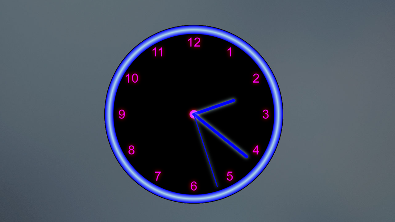 Neon Analog Clock Amazon.de Apps für Android