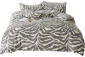 PICTURESQUE Juego de Cama Funda Nórdica con Color de Leopardo Funda de Almohada, Cama 135