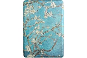 MOKASE Custodia Compatibile con Kindle 10a Generazione 2019 (Modello No.: J9G29R), Pelle Sintetica Custodia con Automatica Sveglia/Sonno con Cinturino Elastico per Kindle E-Reader 2019, Blossom
