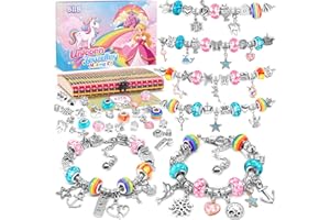 BIIB Unicorn Gifts for Girls, Bracelet Jewellery Making Kit, Stocking Stuffer for Teenage Girls, Arts and Crafts for Kids 5 6 7 8 9 10 Age, Girl Toys Christmas Gifts Birthday Presents